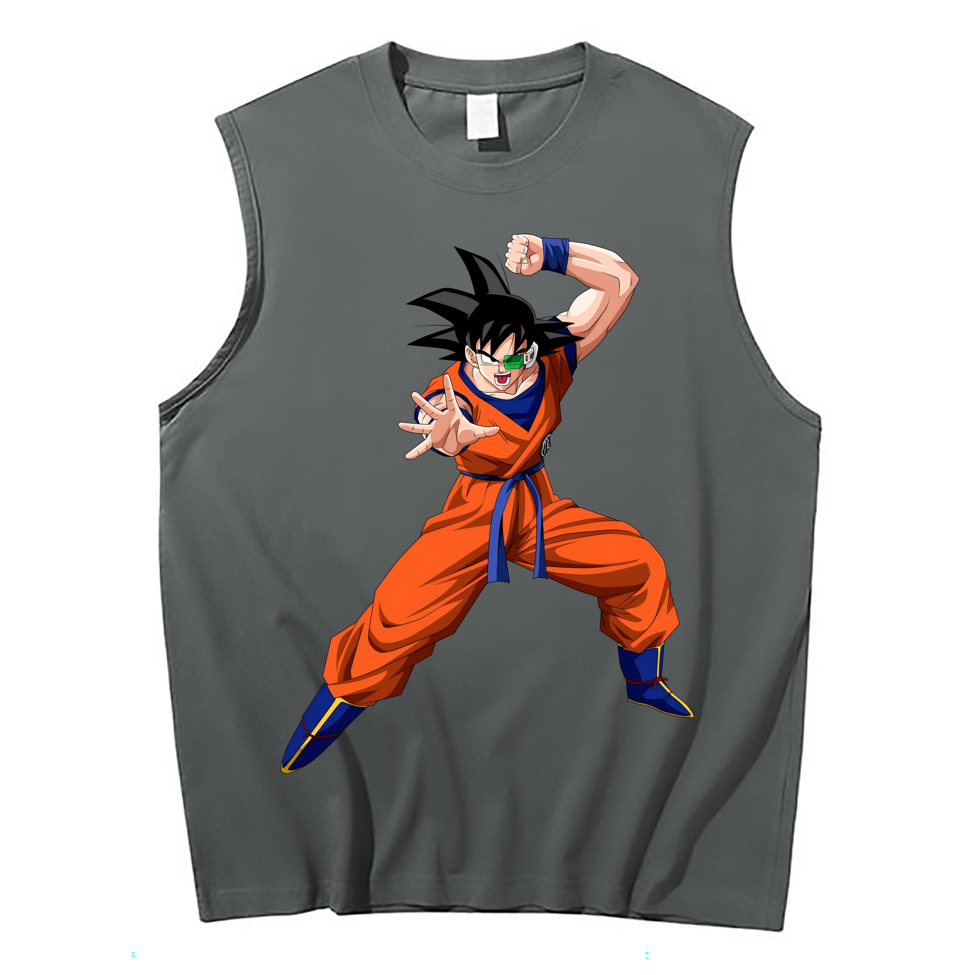 （画像用） ドラゴンボール 孫悟空（そん ごくう）Son Goku カカロット DRAGON BALL Kakarotto コットン100％タンクトップ（フロントプリント）